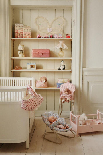 Poppendraagmand - Rosie rose